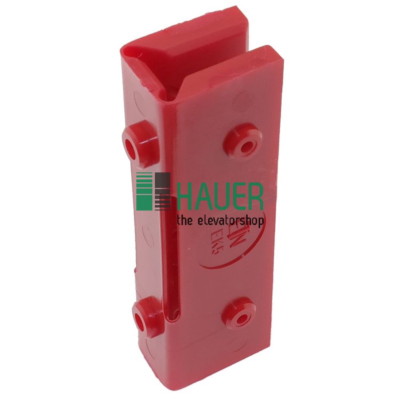 Guide shoe insert red 21*31*100, groove 5.5