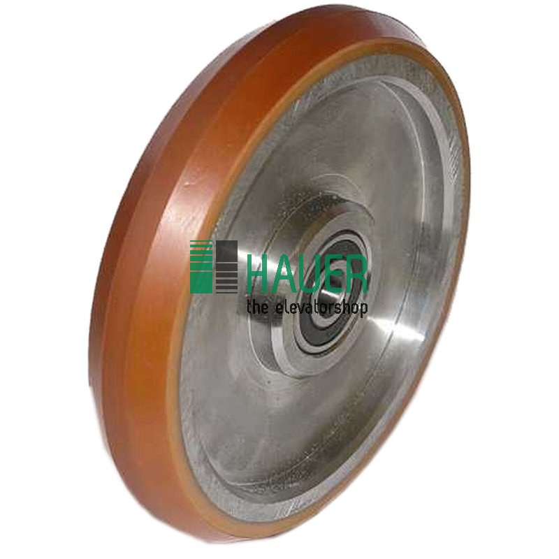 Guide roller 200/17*35/11, 2 bearings, vulkollan