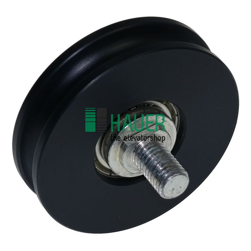 Meiller, door roller with round groove and bolt, d=65mm