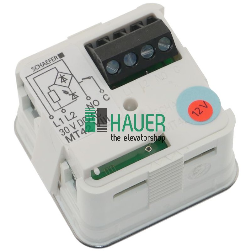MT42, VIII, piastra di contatto V2A pol., 12V blu, piastra di contatto V2A opaca