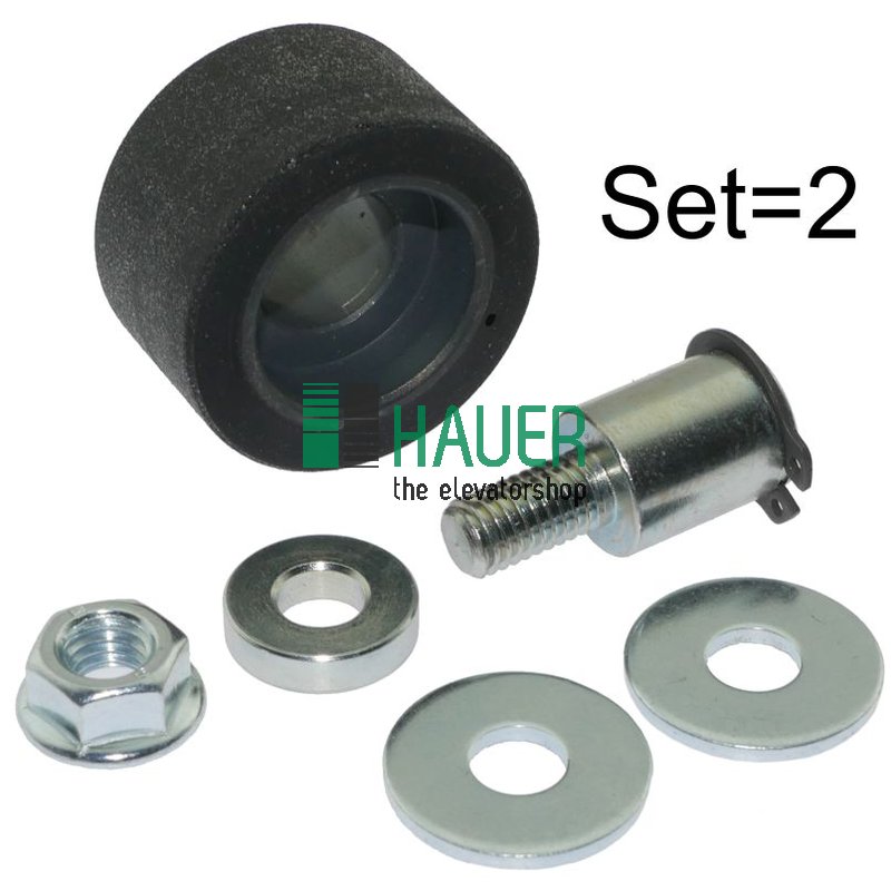 Kit of rollers with axle  for Prima and Techna door lock