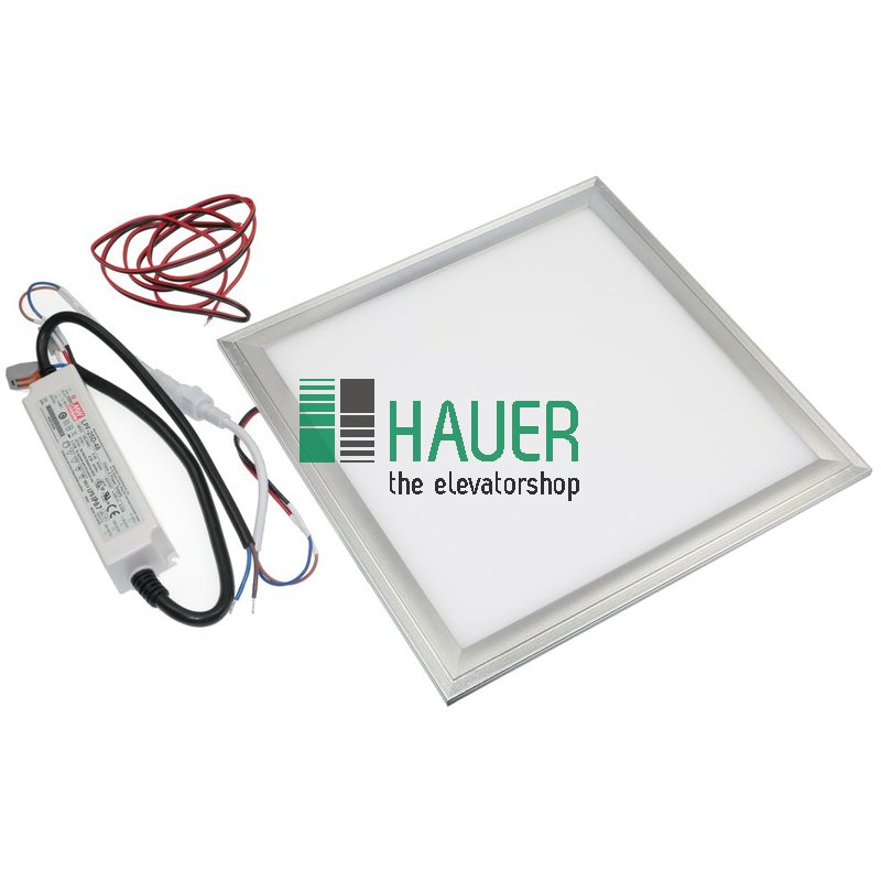 Flatlight-Panel 300x300mm, natural/warm, 19W m. Netzteil