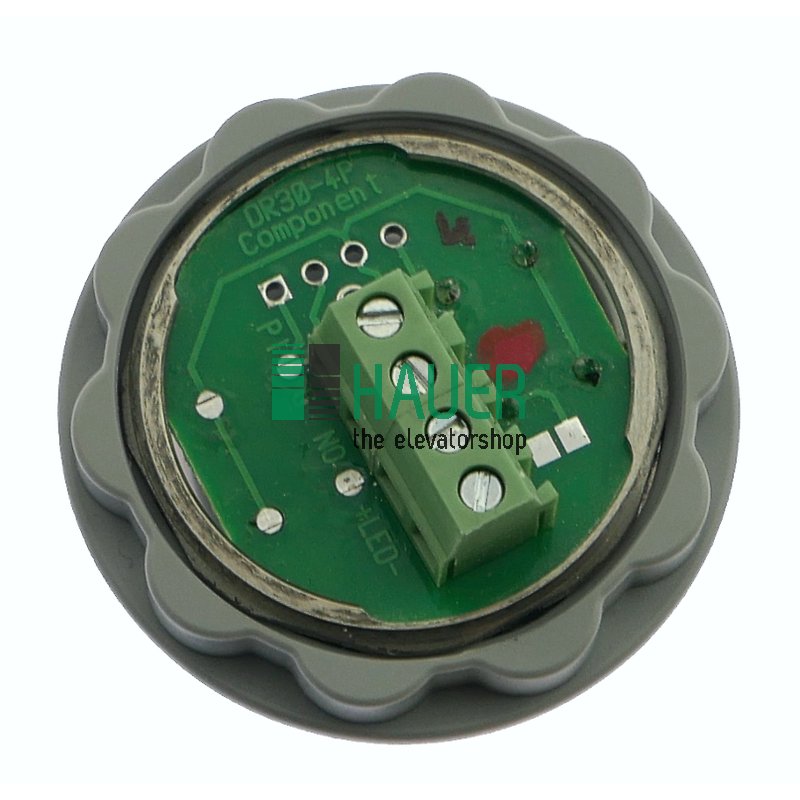 Pulsador AT33RM, LED roja, conexión por tornillo, 7