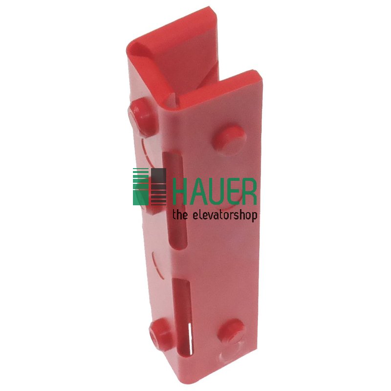 Guide shoe insert red 29*30*140, groove 15.5