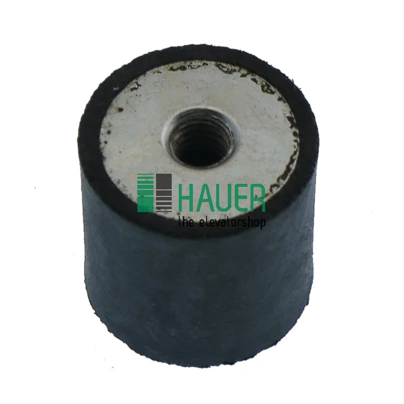 Rubber buffer, GP-CZ-015x015-M4-NR57, with open female thread