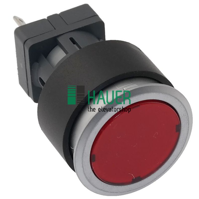 Bunse, push button CTL red