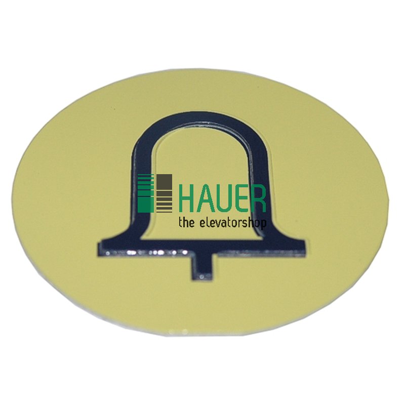 Imprint-plate for push button, alarm