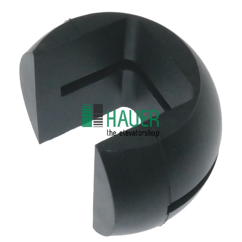 Rubber fixing ball for guide shoe insert