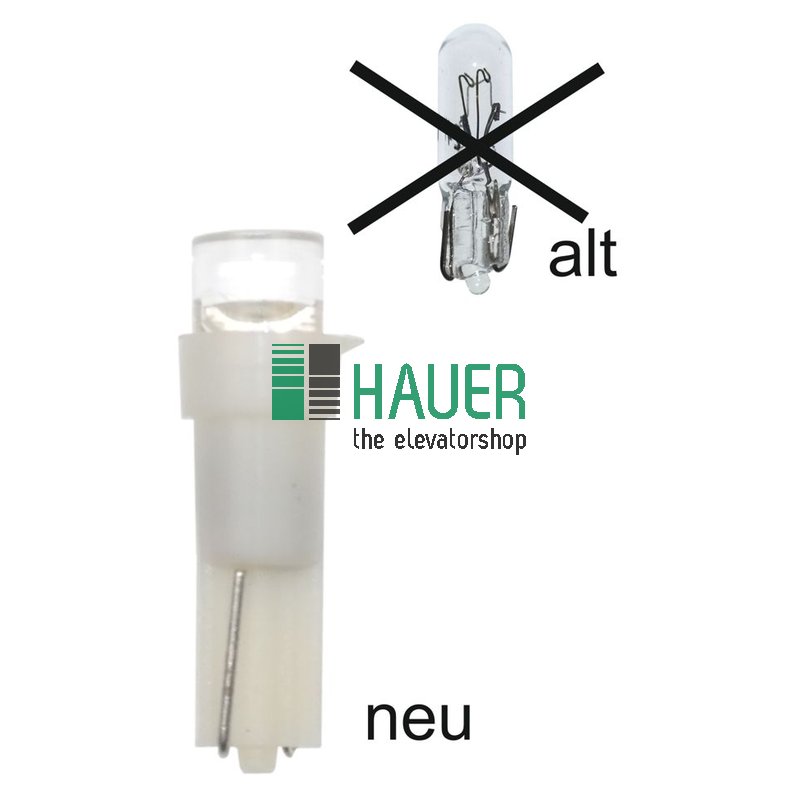 Steckbirne zu Drucktaster NAO 24V 40MA, 1.1 W, neu in LED-Variante