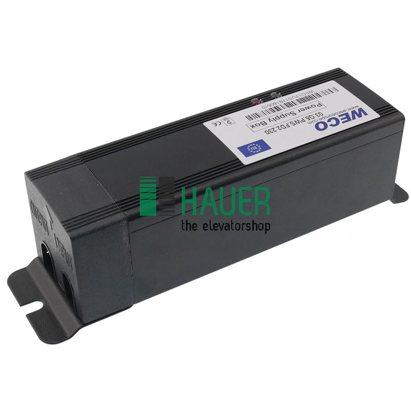 Weco G5 power supply, 230VAC with status (EN81-20)