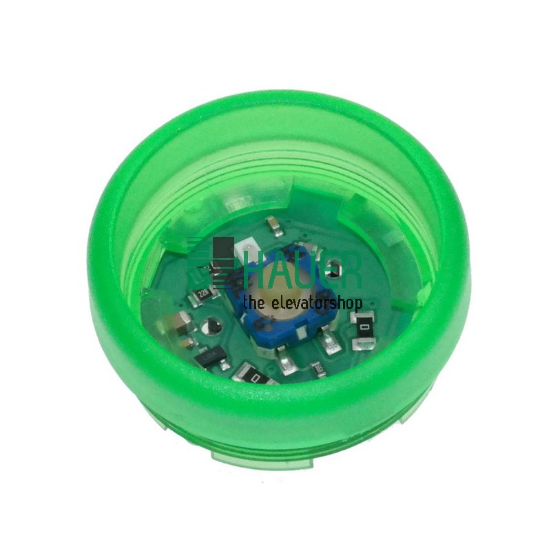 Push button base element green (8 Pin)