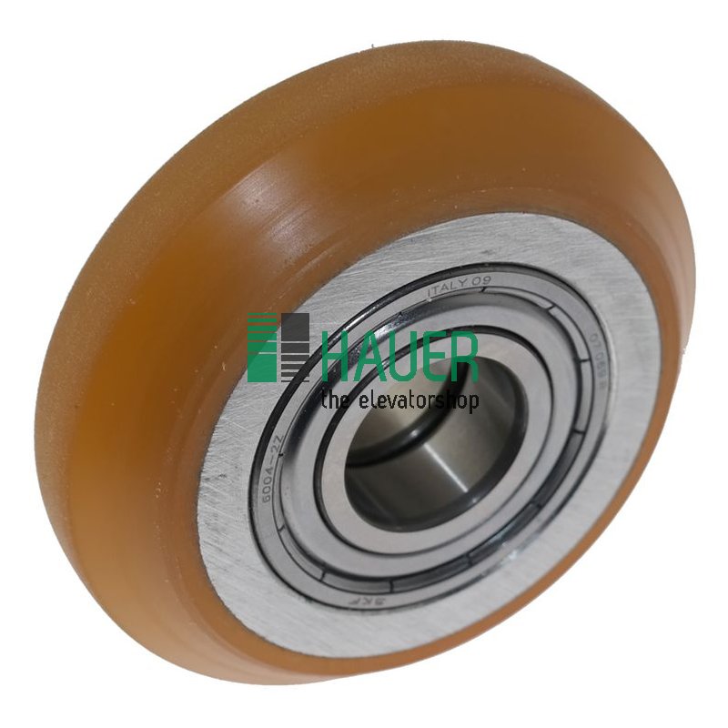 Roller VAL, D75/20*25, 2 bearings, crowned R25, both sides chamfered, 80°