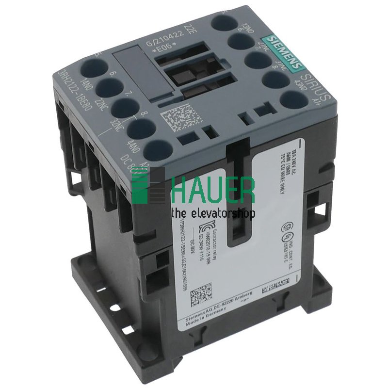 Auxiliary contact 80V DC, 2NO + 2 NC