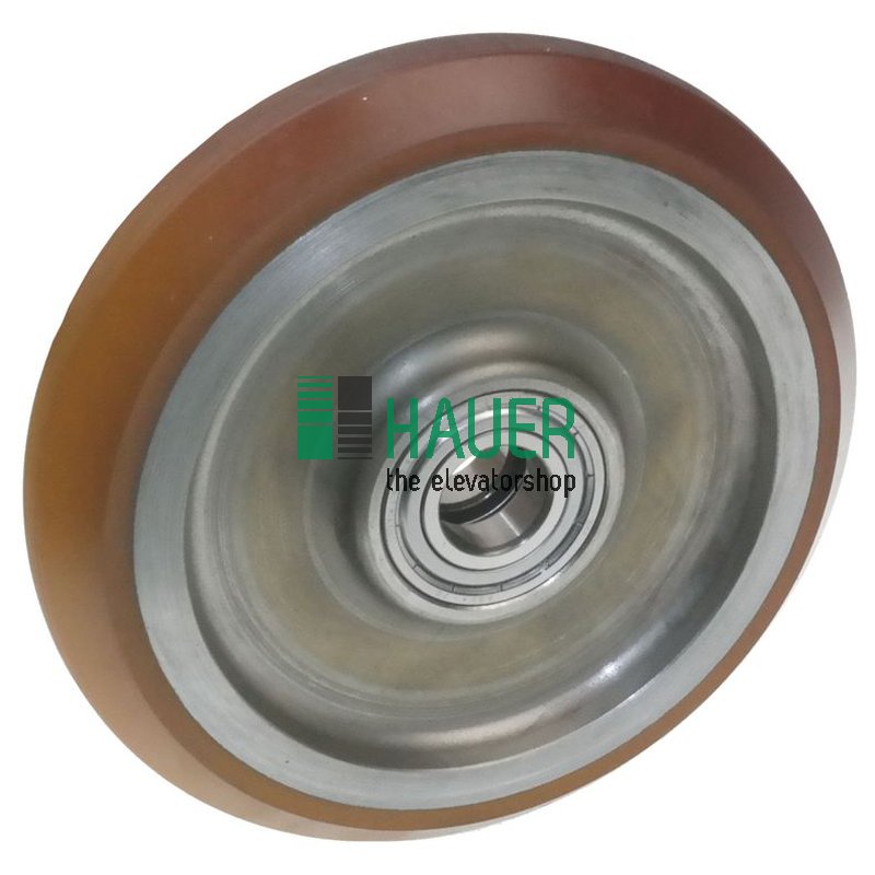 Guide roller  D155/20x30, vulkollan lining, 2 bearings
