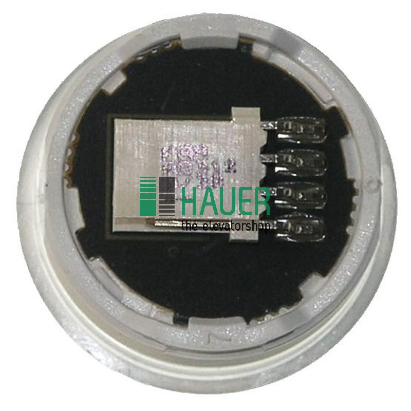 Push button (MCS) Inox matt, Illumination green