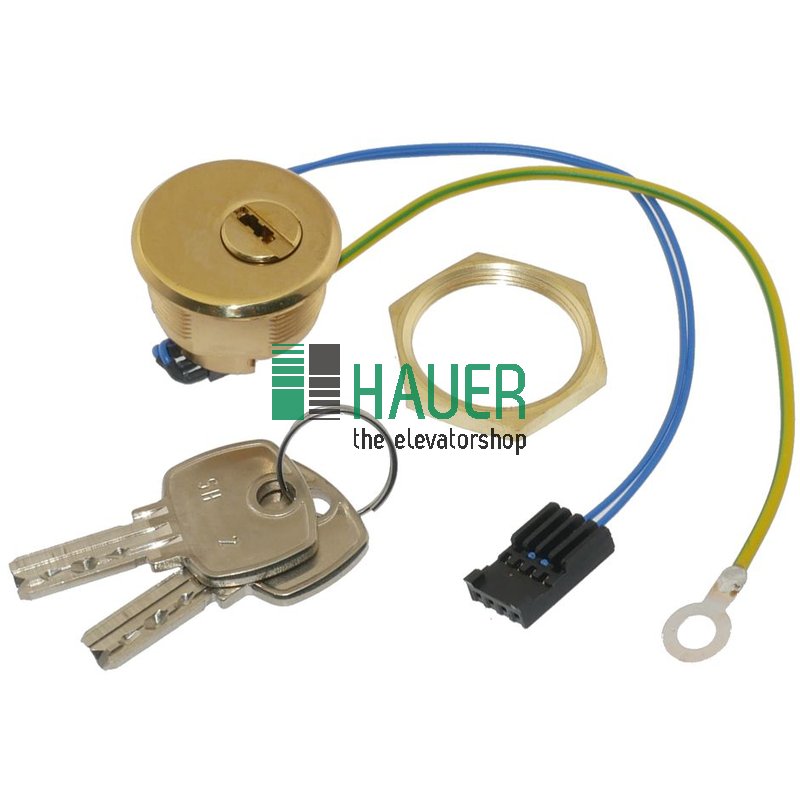Schlüsselschalter , Schlüssel in 1 Stellung abziehbar, mit Fede 24V, SH2