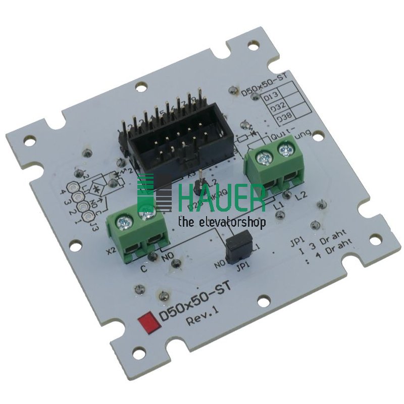 Push-button circuit board LED red for push-buttons DR 13, 32, 38