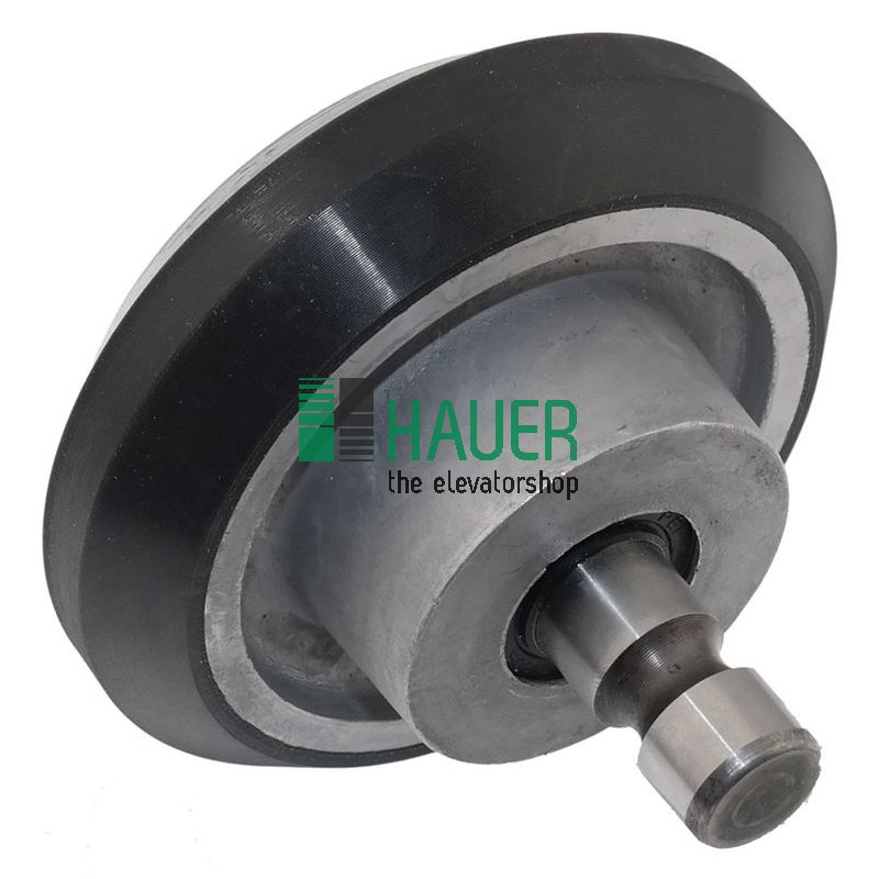 Guide roller D98 with axle, lining pu smooth