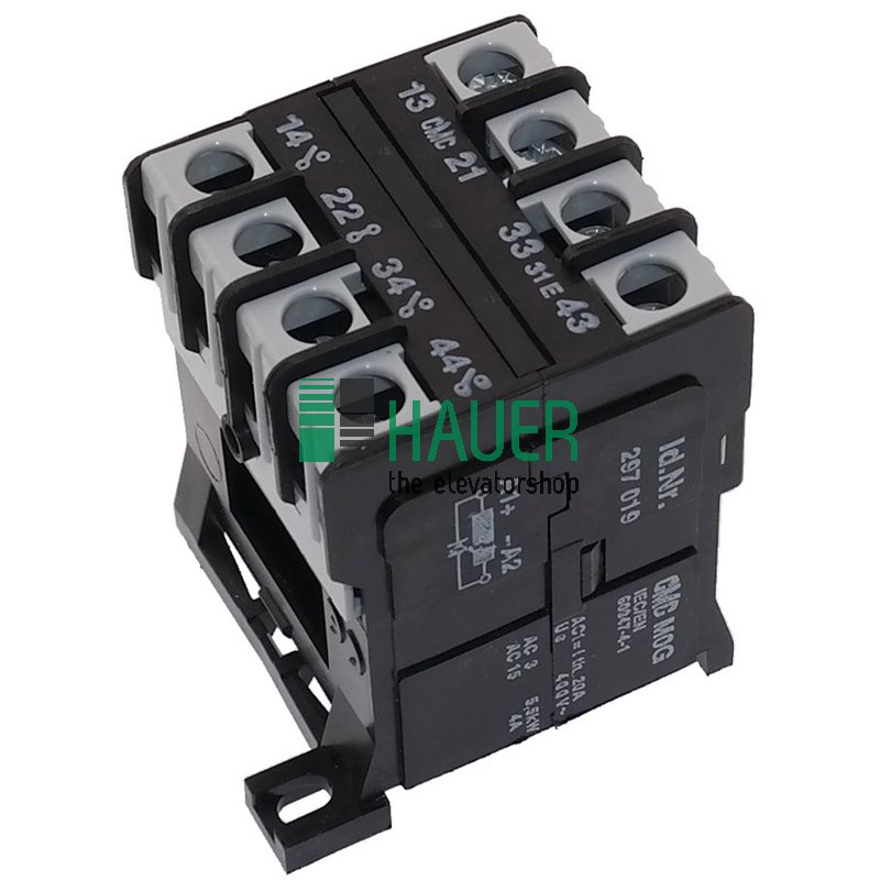 Contact. auxil. 80V DC diode 4 contact