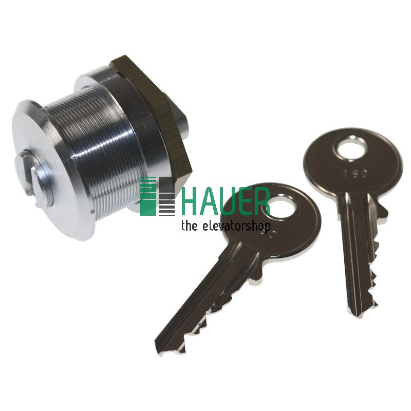 Cylinder round for keyswitch, key can be removed in 1 pos, 150