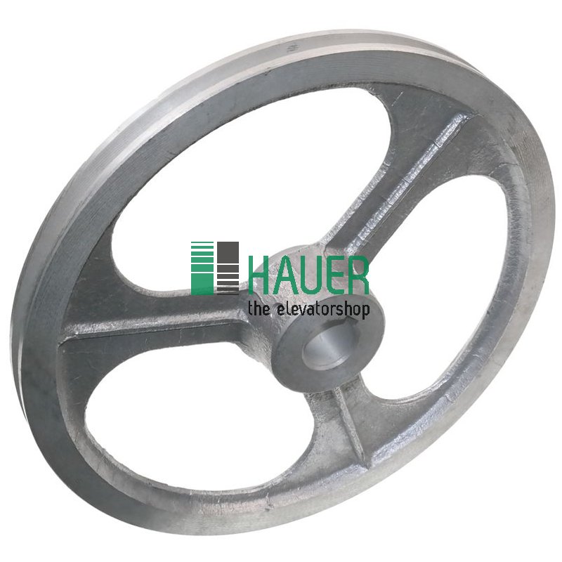 Transmission wheel with chaine groove