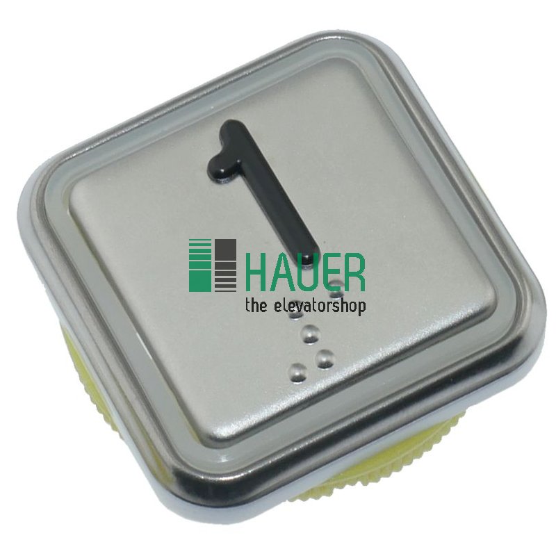 Push button base for Haushahn, without circuit board, braille tactile 1