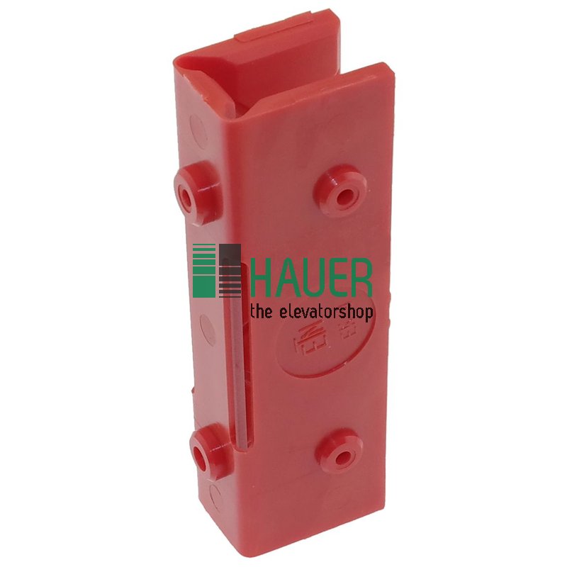 Guide shoe insert red 21*31*100, groove 9.5