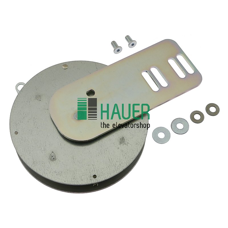 Rodillo d=127 mm, con placa de sujeción, izquierdo