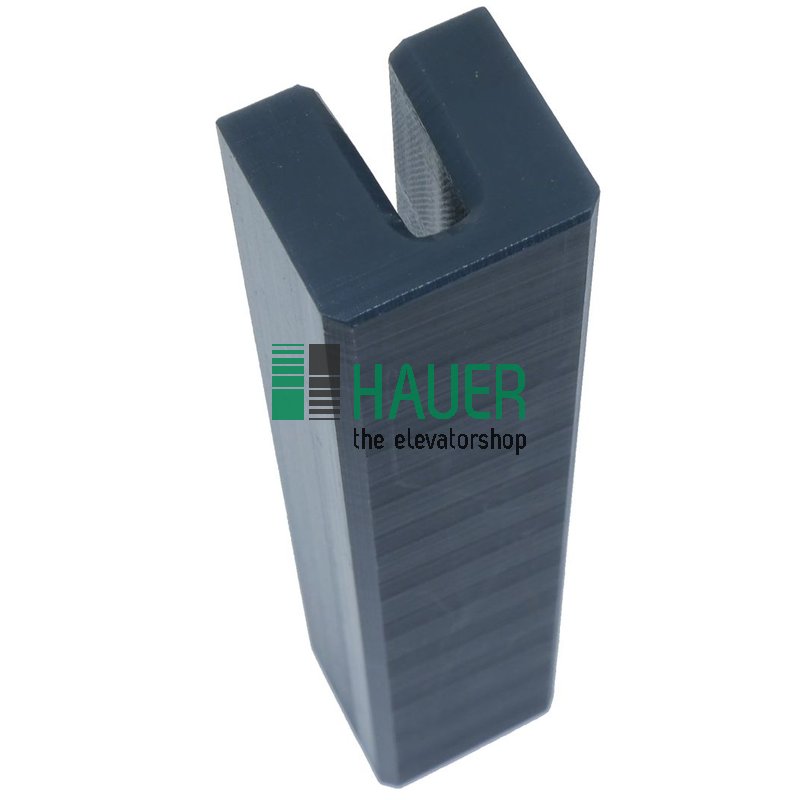Guide shoe insert 5/7 PE, for conical rail 5/7mm