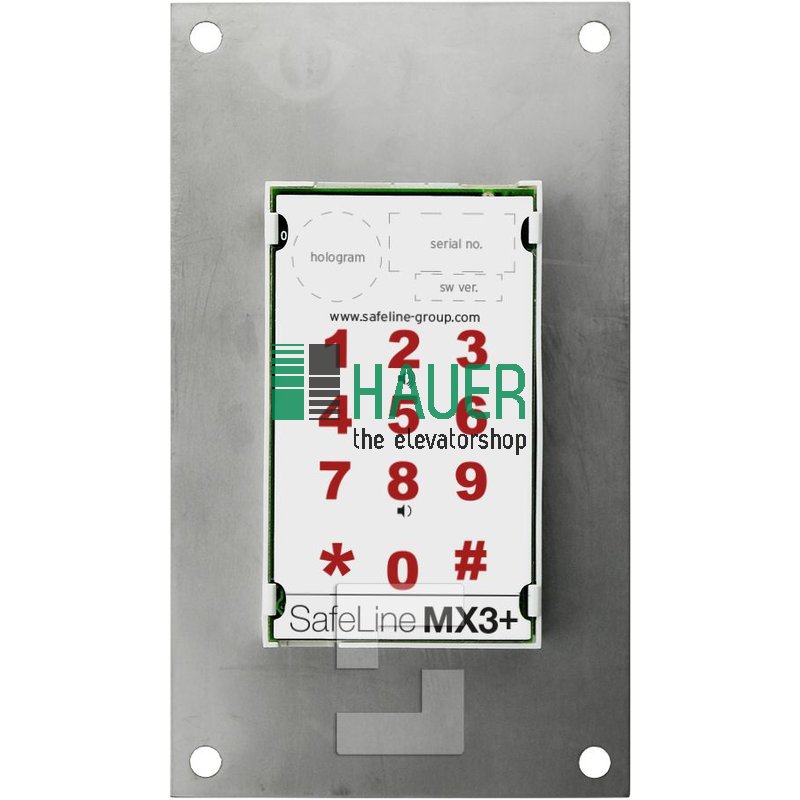 Safe Line, MX3 Kabinensprechstelle, mit Piktogrammen, 10-30 VDC, Einbaumontage