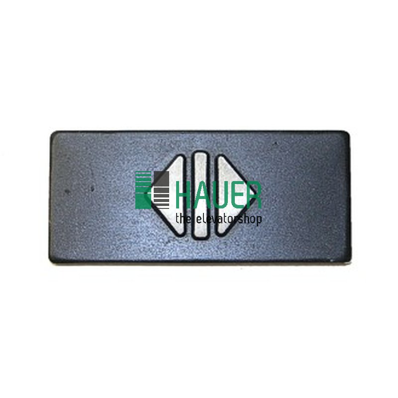 Druckplatte SIGK 70 schwarz , Einsatz Tür auf, erhaben