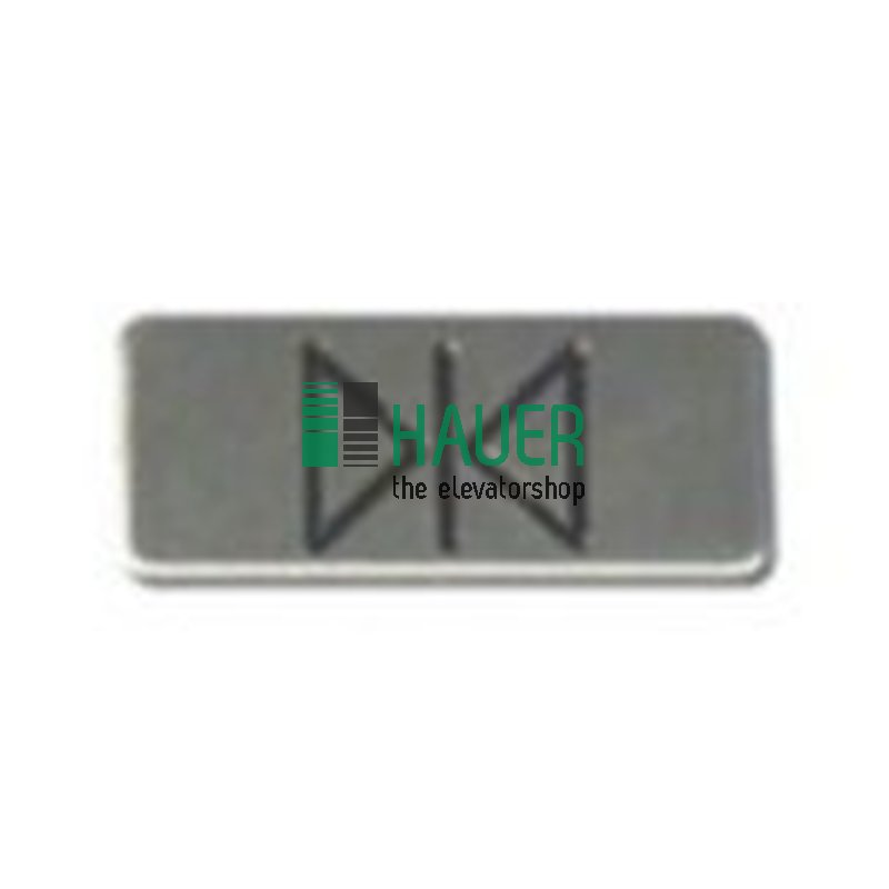Druckplatte SIGT30 Metall Einsatz Tür zu