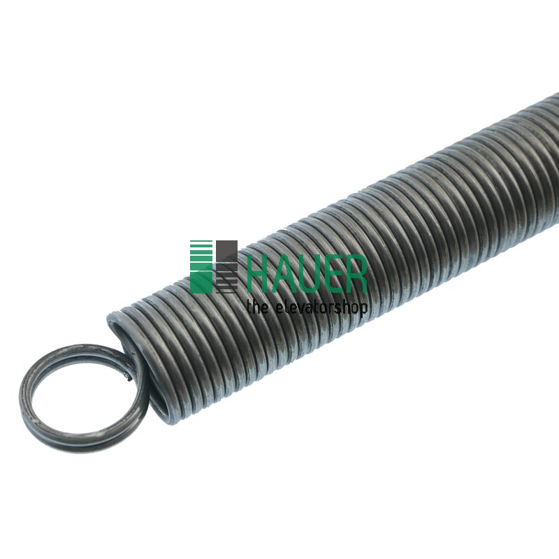 Muelle de seguridad, doble anillo, extremos cerrados, L: 374 mm