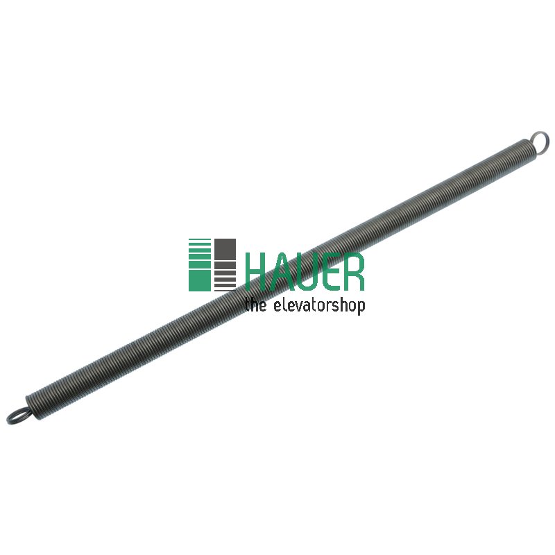 Muelle de seguridad, doble anillo, extremos cerrados, L: 374 mm