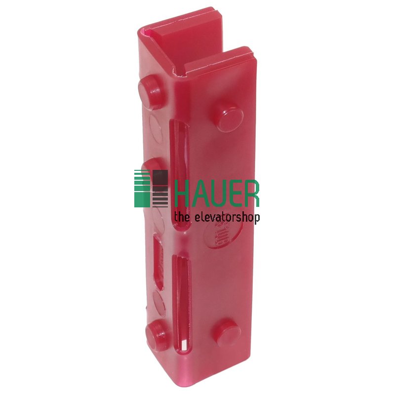 Guide shoe insert red 29*30*140, groove 14.5