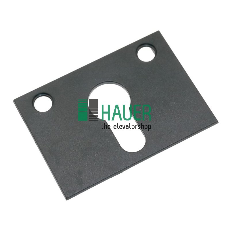 Schlüsselschalter, Abdeckung 70*55 schwarz, ohne Grav.